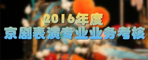 中国中老年女人操逼视频国家京剧院2016年度京剧表演专业业务考...